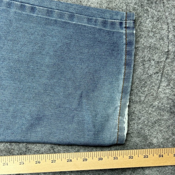 Redhead Jeans Mens‎ 34 X 34 Blue Straight Leg Faded Denim Pants VTG 90s Outdoors - Picture 10 of 12